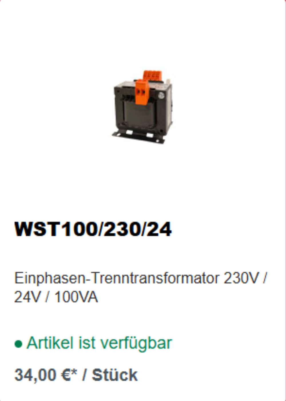 WST100/230/24